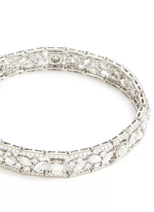 Fine Jewellery>LC COLLECTION JEWELLERY 18K White Gold Mixed Cut Diamond Bracelet