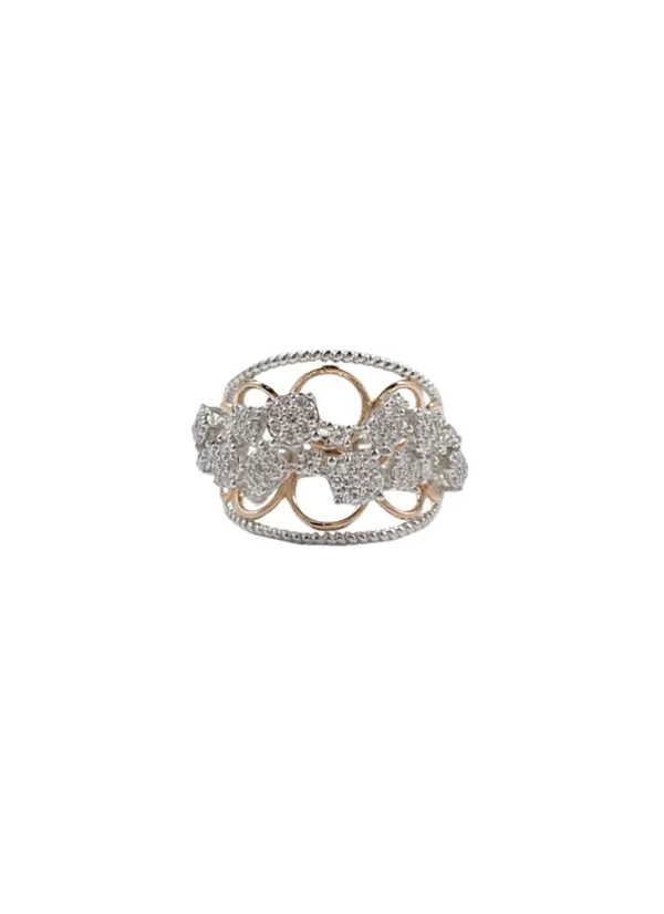 Fine Jewellery>LC COLLECTION JEWELLERY 18K White Rose Gold Diamond Ring — Us 6