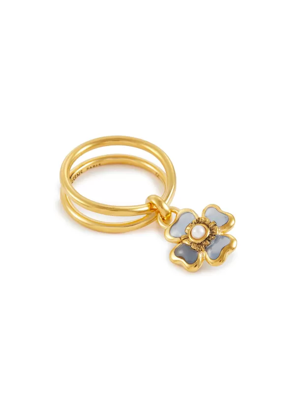 Fashion Jewellery>GOOSSENS 24K Gold Plated Clover Ring