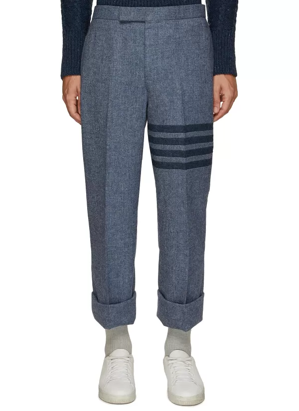 Pants>THOM BROWNE 4 Bar Wool Pants