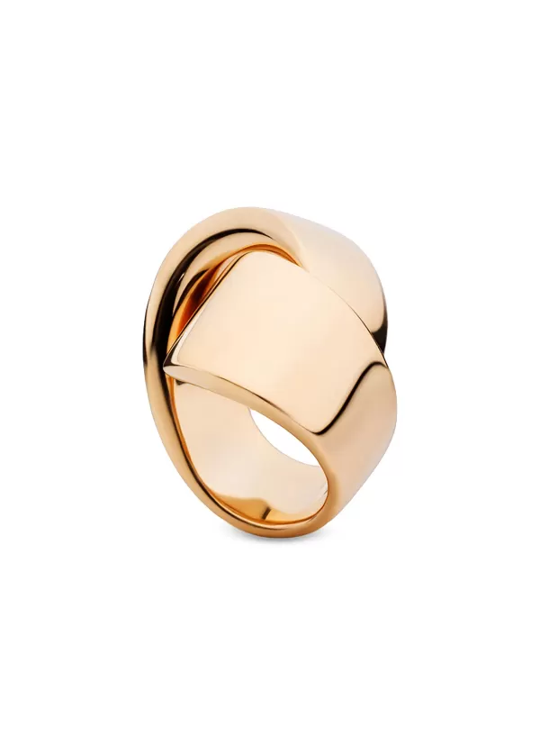 Fine Jewellery>VHERNIER Abbraccio 18K Rose Gold Ring — Size 53