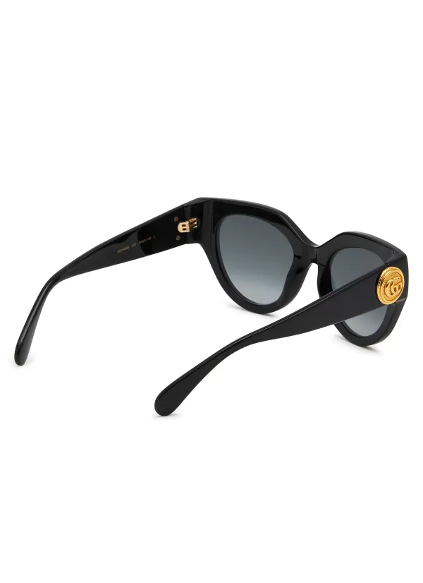 Eyewear>GUCCI Acetate Cat Eye Sunglasses