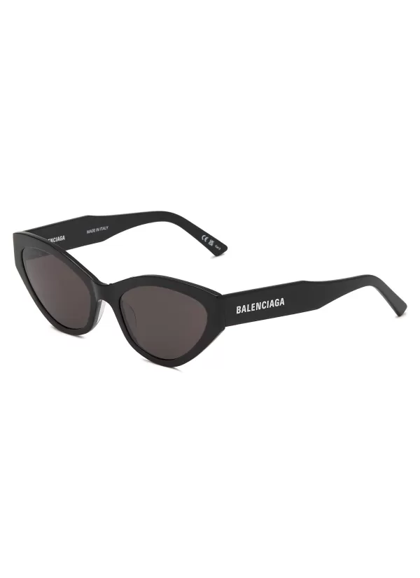 Eyewear>BALENCIAGA Acetate Oval Cat Eye Sunglasses