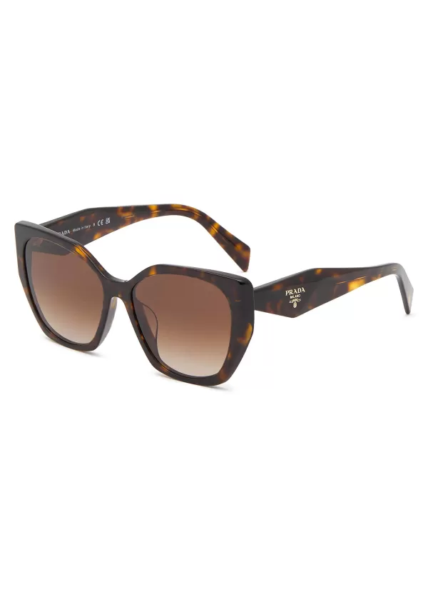 Eyewear>PRADA Acetate Pillow Sunglasses