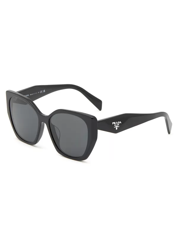 Eyewear>PRADA Acetate Pillow Sunglasses