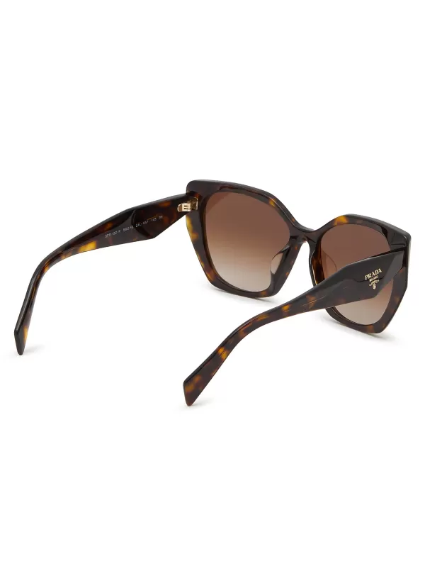 Eyewear>PRADA Acetate Pillow Sunglasses