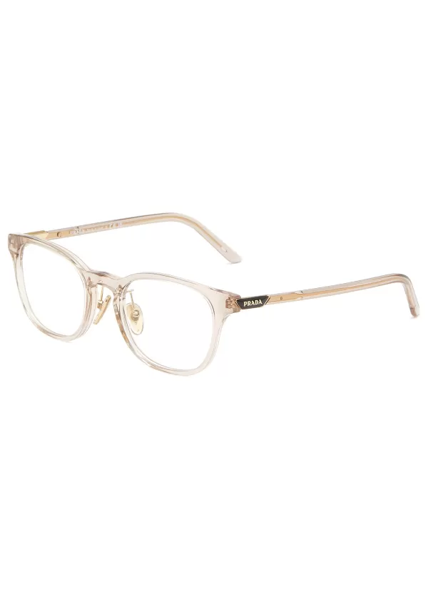 Eyewear>PRADA Acetate Rectangle Optical Glasses