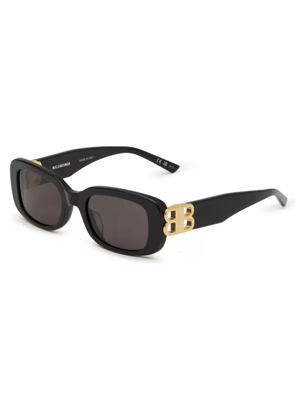 Eyewear>BALENCIAGA Acetate Rectangle Sunglasses