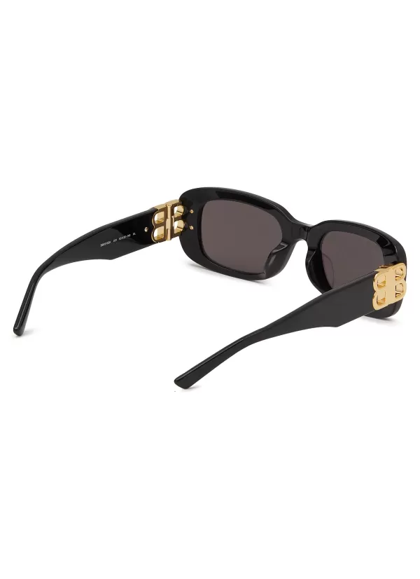 Eyewear>BALENCIAGA Acetate Rectangle Sunglasses