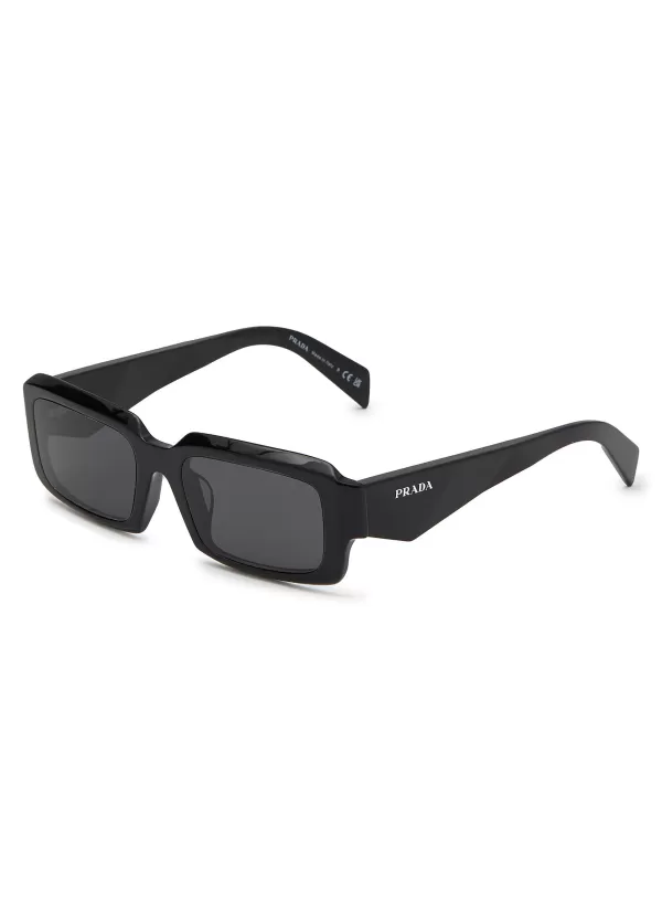 Eyewear>PRADA Acetate Rectangular Sunglasses