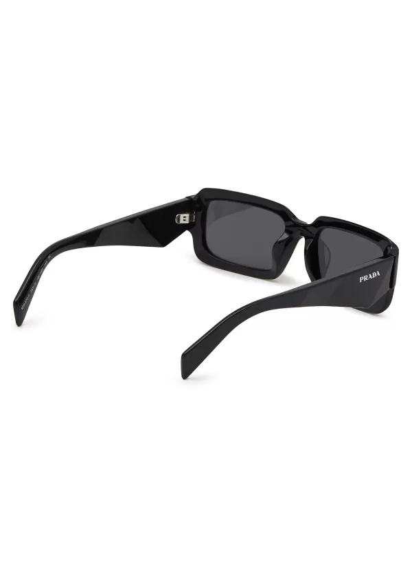 Eyewear>PRADA Acetate Rectangular Sunglasses