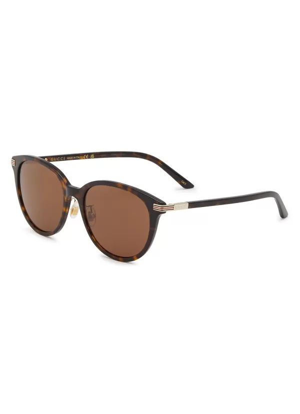 Eyewear>GUCCI Acetate Round Sunglasses