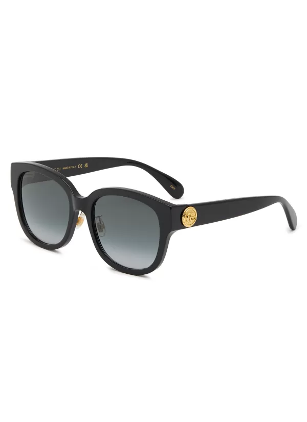 Eyewear>GUCCI Acetate Round Sunglasses