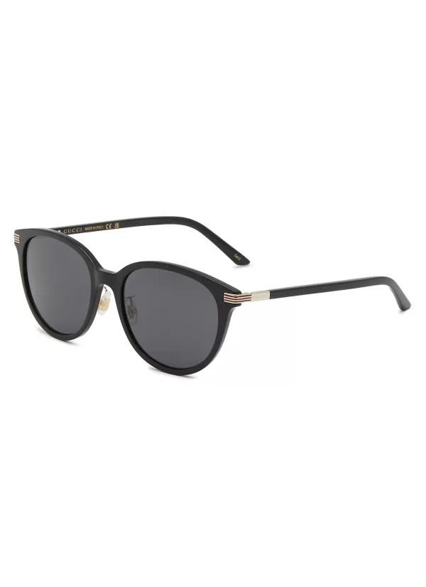 Eyewear>GUCCI Acetate Round Sunglasses