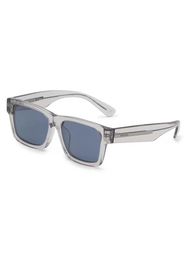 Eyewear>PRADA Acetate Sqaure Wayfarer Sunglasses