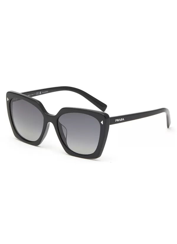 Eyewear>PRADA Acetate Square Sunglasses