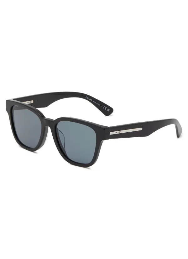 Eyewear>PRADA Acetate Square Sunglasses