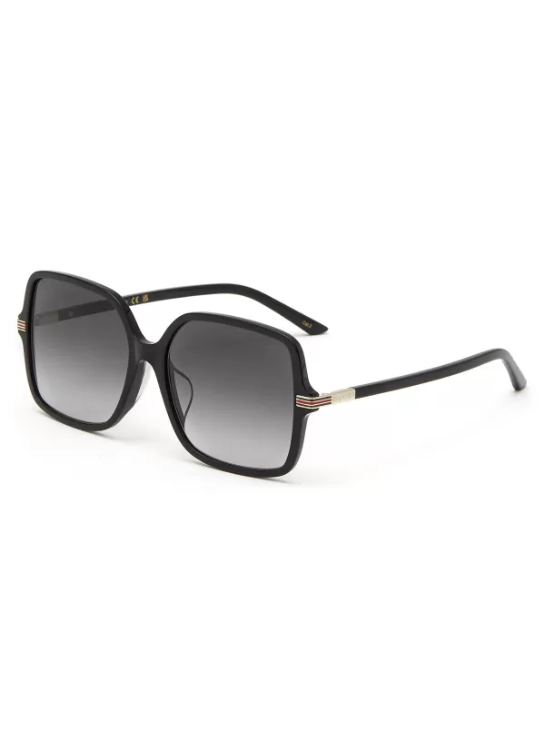 Eyewear>GUCCI Acetate Square Sunglasses