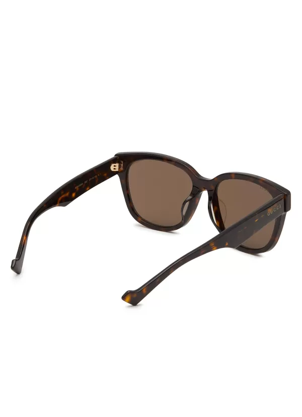 Eyewear>GUCCI Acetate Square Sunglasses