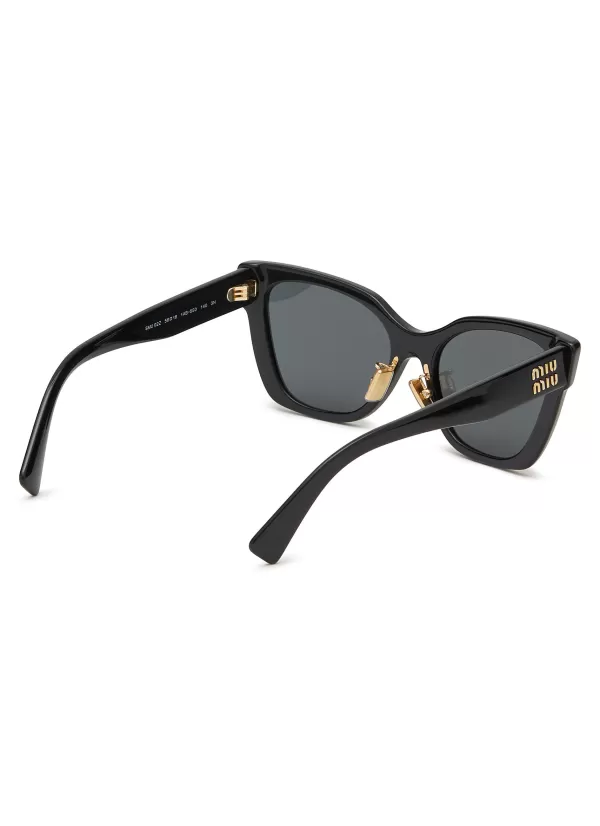 Eyewear>MIU MIU Acetate Square Sunglasses