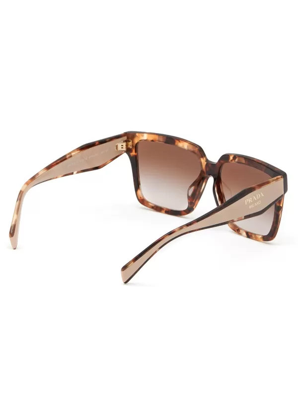 Eyewear>PRADA Acetate Square Sunglasses