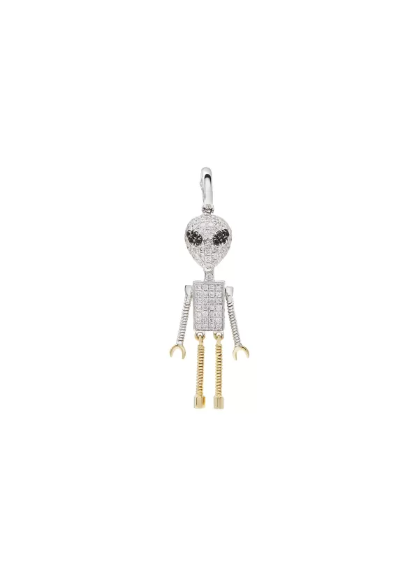 Fine Jewellery>MIO HARUTAKA Alien 18K Gold Diamond Black Diamond Charm