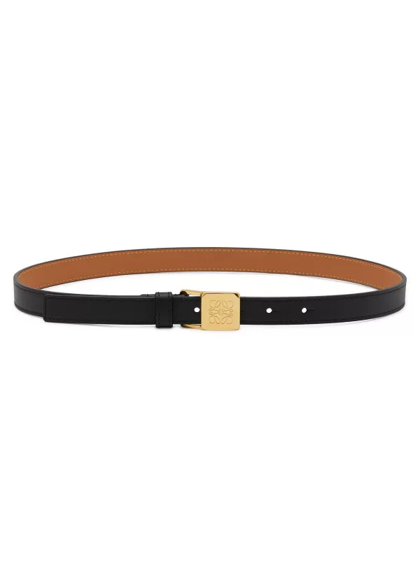 Belts>LOEWE Amazona Anagram Padlock Calf Leather Belt