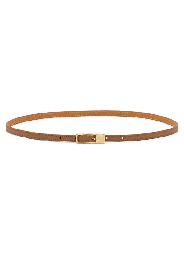 Belts>LOEWE Amazona Anagram Padlock Calf Leather Belt