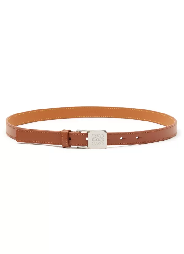 Belts>LOEWE Amazona' Anagram Padlock Leather Belt