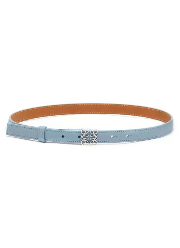 Belts>LOEWE Anagram Buckle Soft Grained Calf Leather Belt