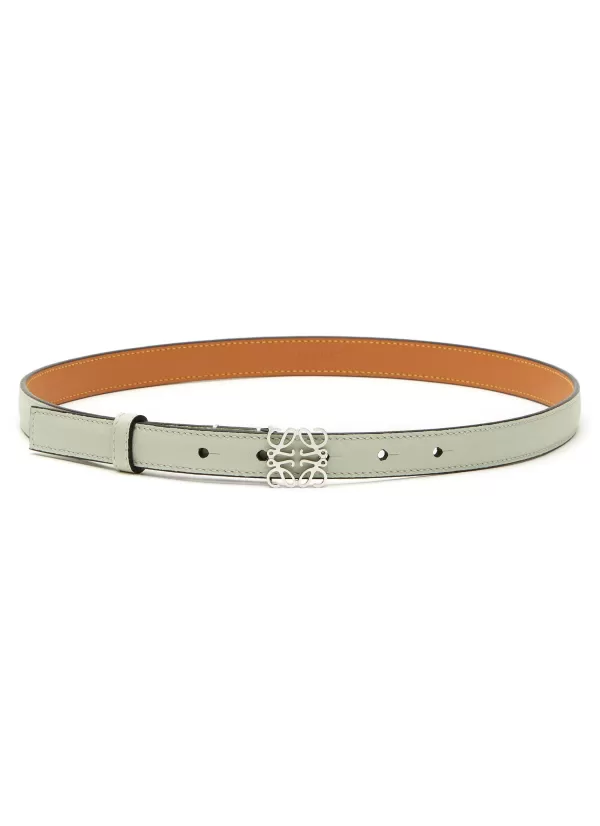 Belts>LOEWE Anagram Buckle Soft Grained Calf Leather Belt