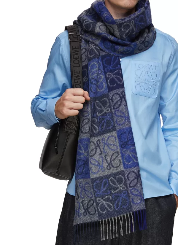 Scarves>LOEWE Anagram Cashmere Blend Scarf