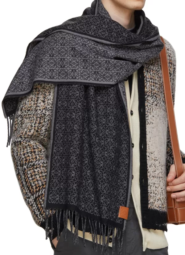 Scarves>LOEWE Anagram Cashmere Scarf