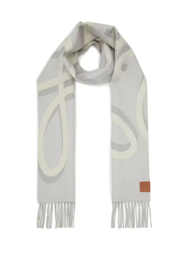 Scarves & Wraps>LOEWE Anagram Wool Cashmere Scarf