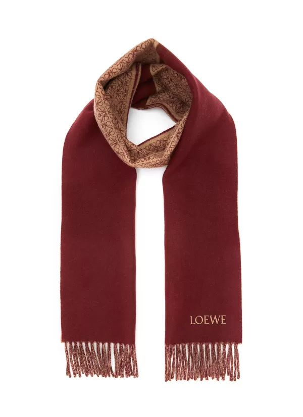 Scarves>LOEWE Anagram Wool Cashmere Scarf