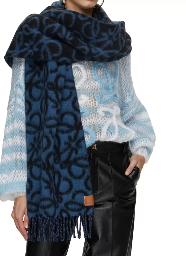 Scarves & Wraps>LOEWE Anagram Wool Scarf