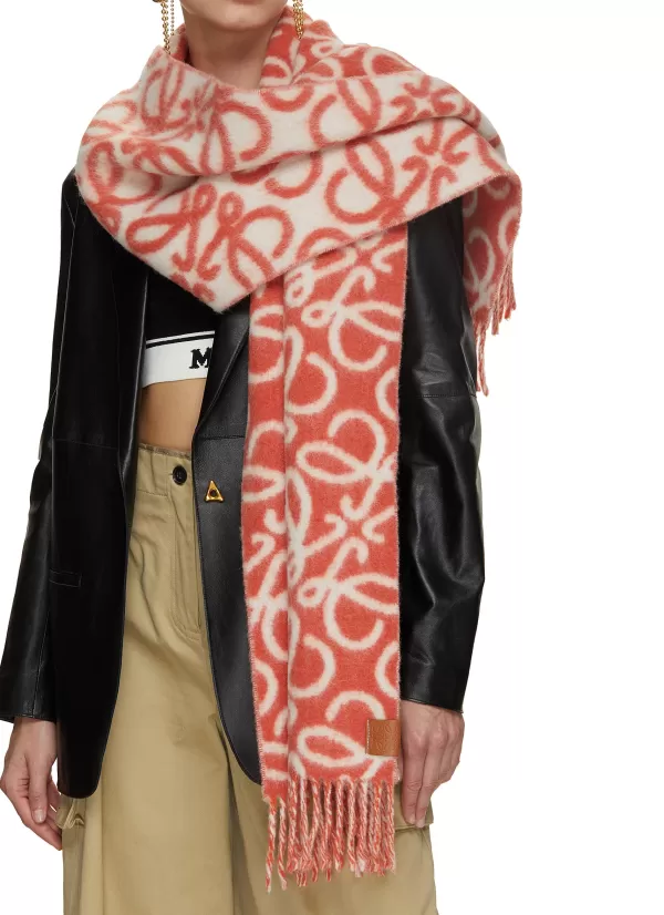 Scarves & Wraps>LOEWE Anagram Wool Scarf