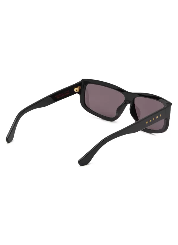 Eyewear>MARNI Annapuma Circuit Acetate Rectangle Sunglasses