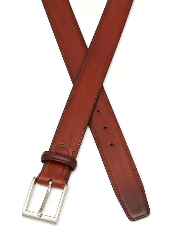 Belts>MAGNANNI Arcade' Medium Leather Belt