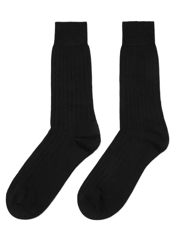 Socks>PANTHERELLA Asberley' 9X1 Rib Silk Long Anklet Socks