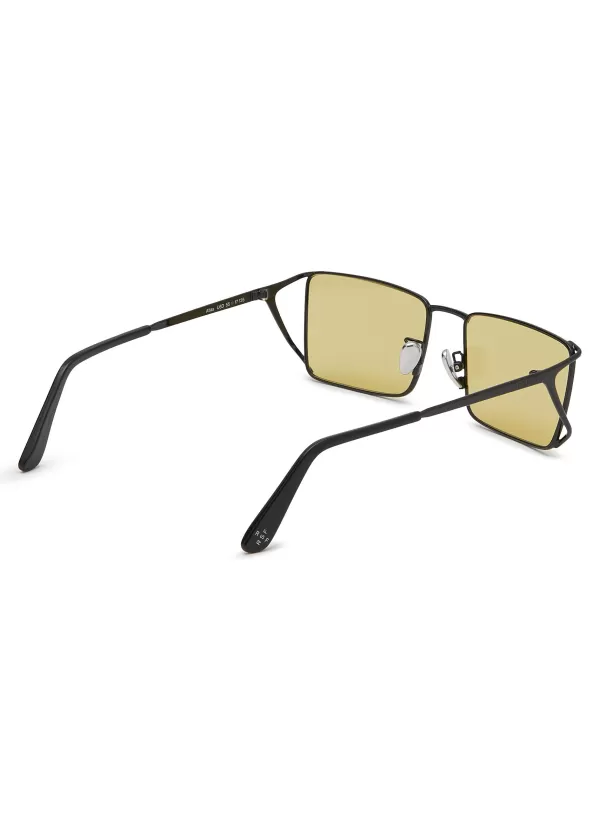 Eyewear>SUPER Atlas Rectangle Metal Sunglasses