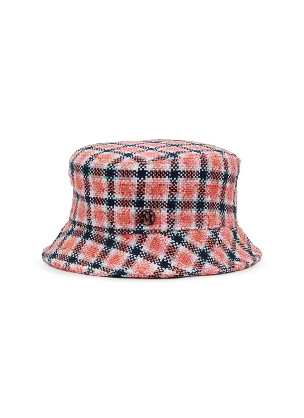 Hats & Gloves>MAISON MICHEL Axel Logo Plaque Bucket Hat