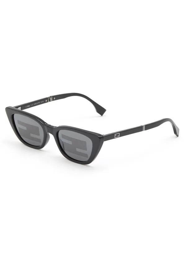 Eyewear>FENDI Baguette Anniversary Acetate Cateye Sunglasses