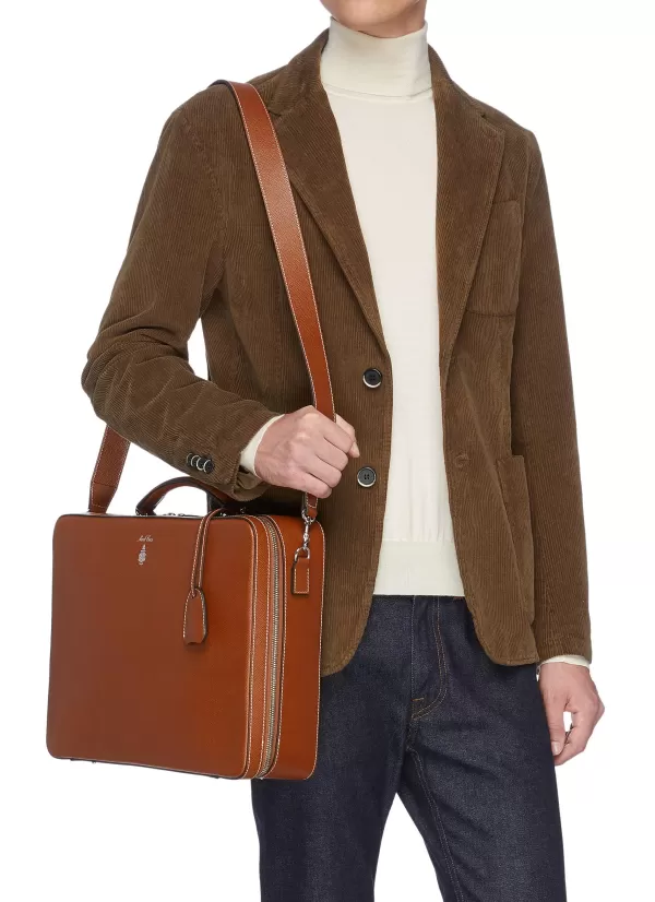 Briefcases>MARK CROSS Baker Brief' In Leather