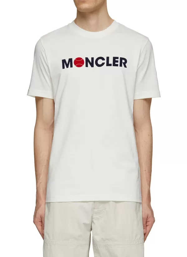 T-Shirts>MONCLER Ball Logo Crewneck T-Shirt