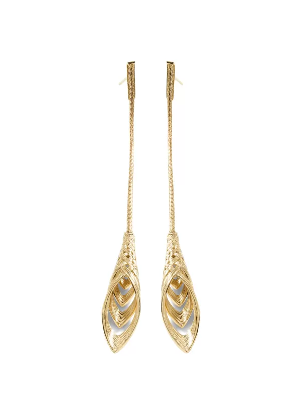 Fine Jewellery>JOHN HARDY Bamboo 18K Gold Drop Earrings