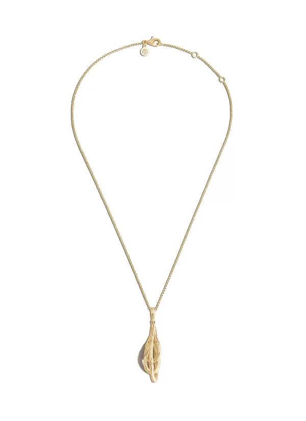 Fine Jewellery>JOHN HARDY Bamboo 18K Gold Pendant Necklace — Size 16-18