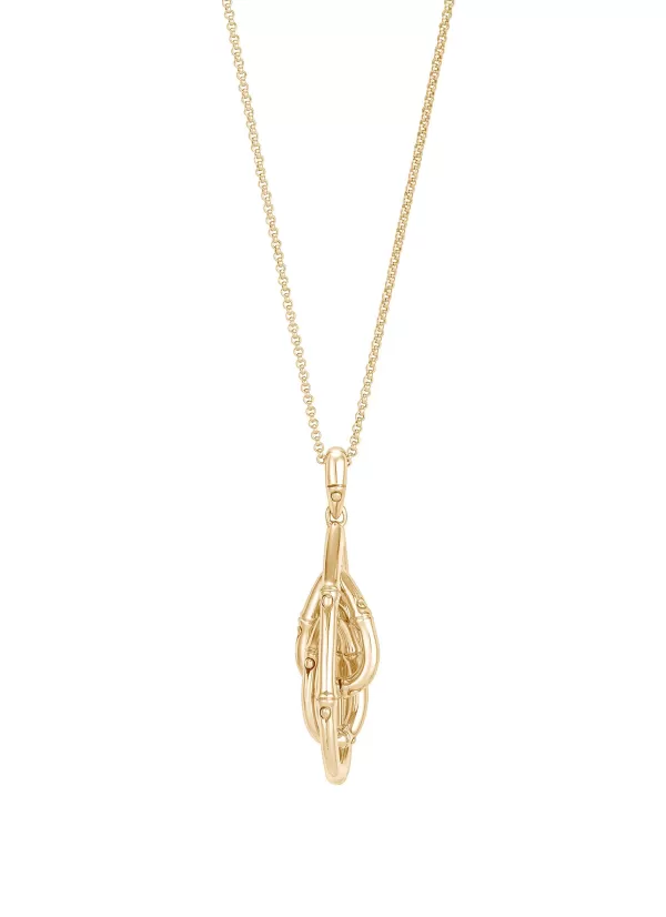 Fine Jewellery>JOHN HARDY Bamboo 18K Gold Pendant Necklace — Size 16-18