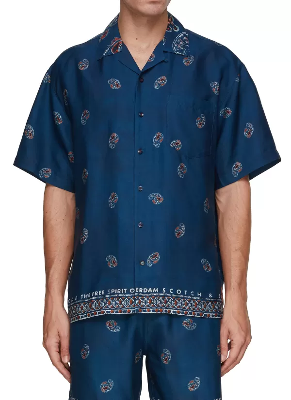 Shirts>SCOTCH & SODA Bandana Print Shirt