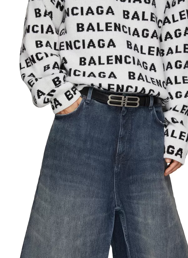 Belts>BALENCIAGA Bb Logo Signature Belt